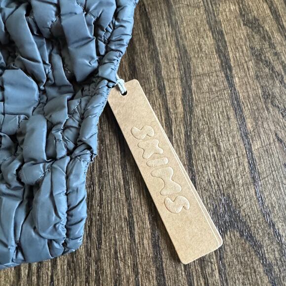 Skims RARE Quilted Bralette and Thong Panty Set Gunmetal Gray Plus Size 3X/2X - Picture 11 of 11